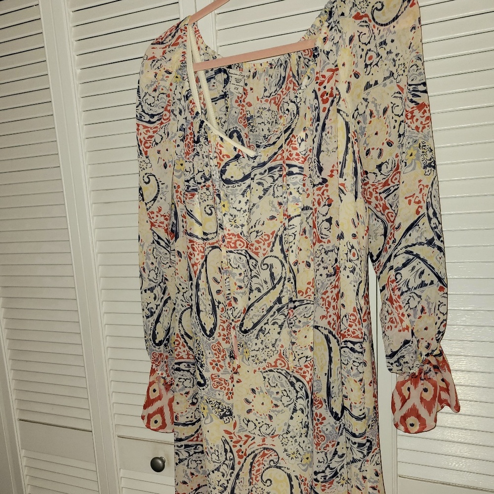 American Rag sheer dress with under slip, size 2x.